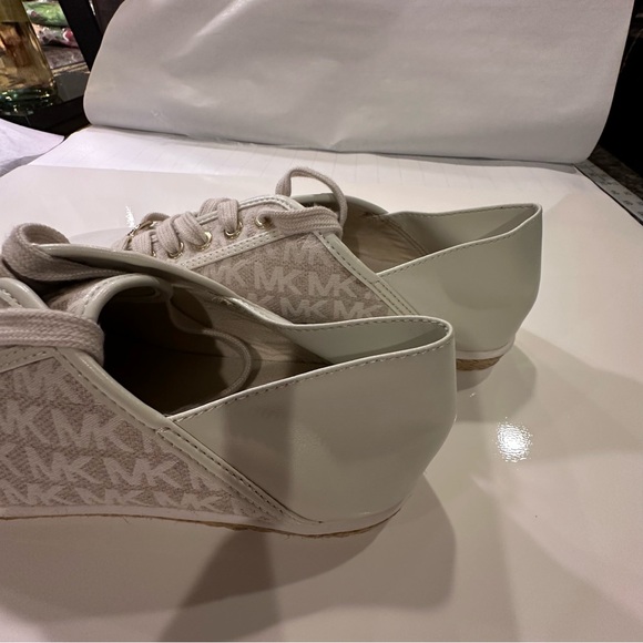 MICHAEL KORS Signature Jacquard Kristy Espadrille Sneakers Vanilla US Size 10 M - Picture 10 of 14